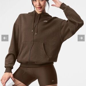 ALO Yoga Brown Hoodie Sweatshirt XS